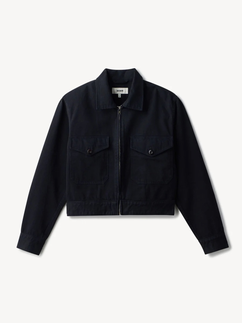 NWT Buck Mason the ridge twill black denim mechanics jacket size small - Picture 2 of 6